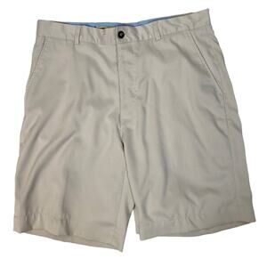 Men's 34 JACK NICKLAUS Golf Shorts Flat Front Tan